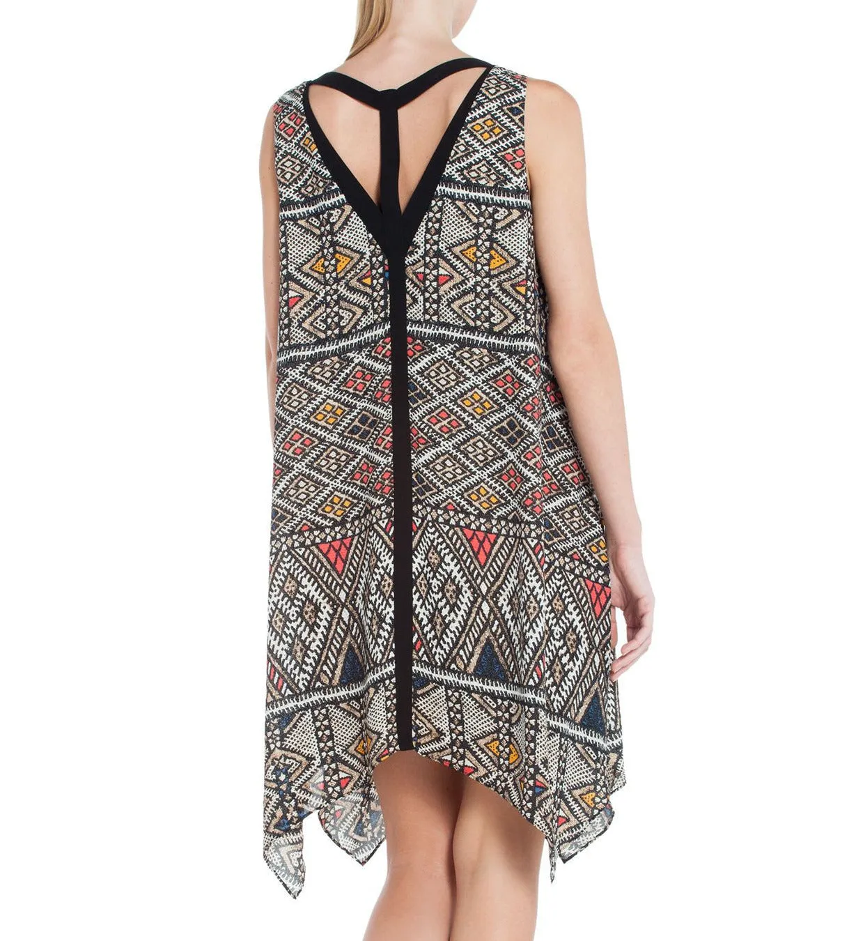 Serena Trim Handkerchief Hem Dress