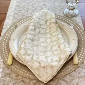 Shamrock Napkin Champagne
