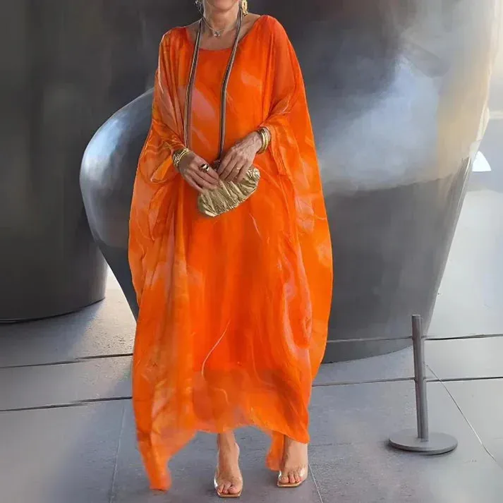 Sheer Kaftan Dress | Chiffon Blend | Lightweight and Elegant
