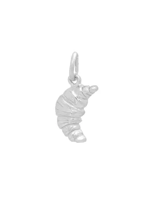 Silver Croissant Charm
