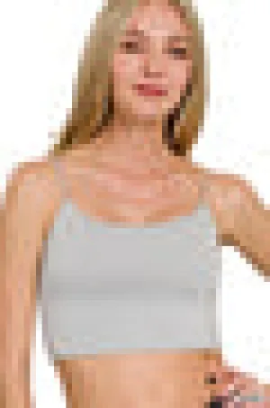 Simple Measures Single Strap Cami- Light Grey