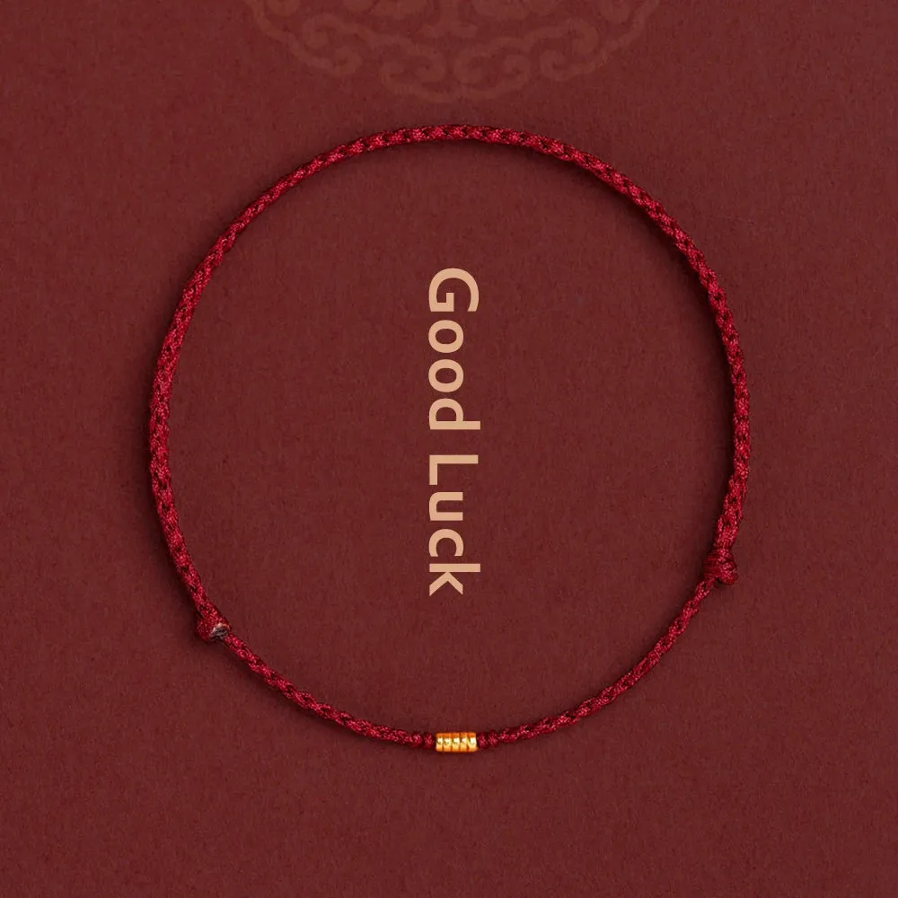 Simple Red Good Luck Bracelet