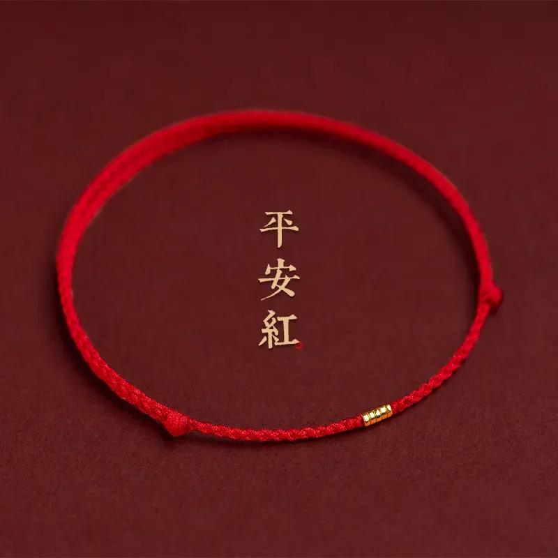 Simple Red Good Luck Bracelet