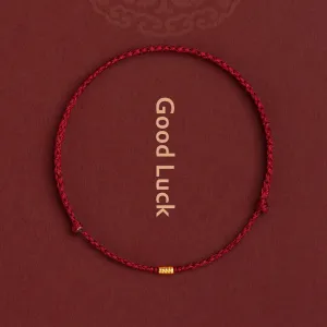 Simple Red Good Luck Bracelet