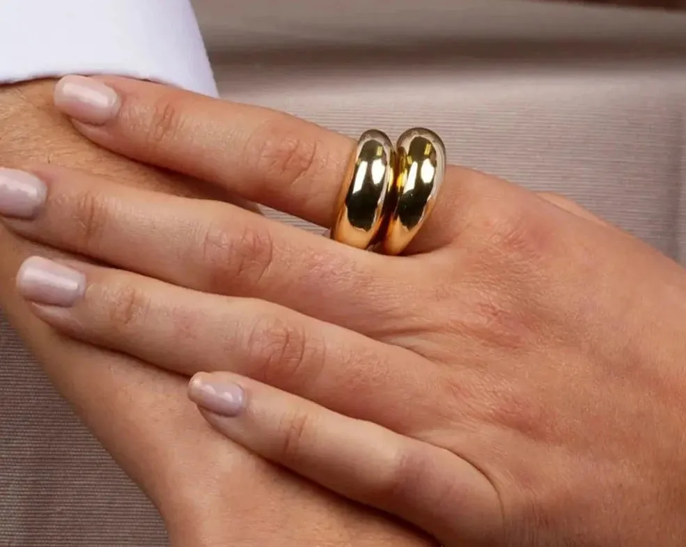 Simple Stainless Steel Rings