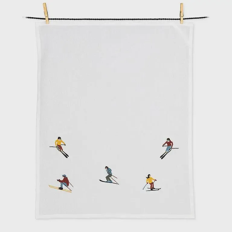 Ski Scene Kitchen Towel