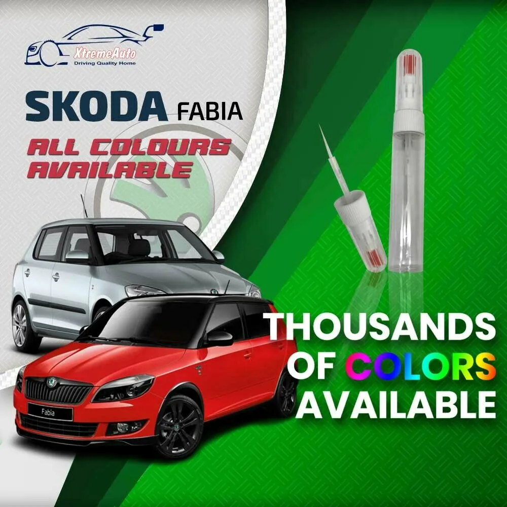 Skoda Fabia 2007 - 2014 VRS Premium Stone Chip Needle Touch up Paint All Colours