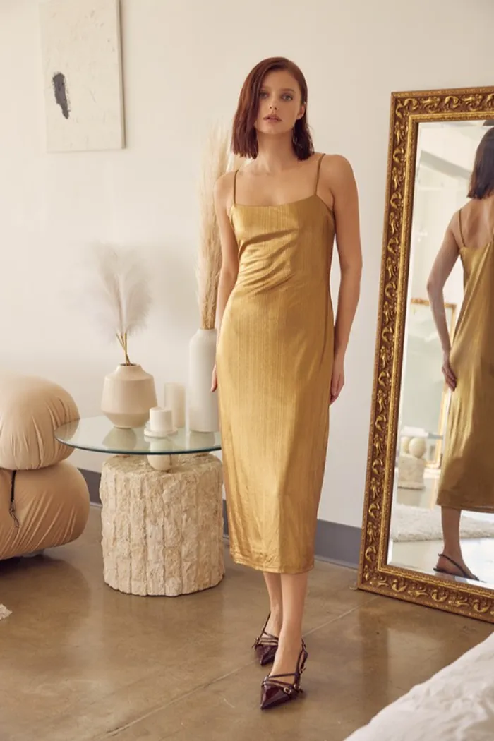 S/L Met Midi Dress