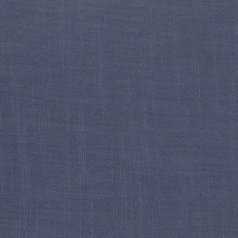 Slate Blue Solid Color Flange Edge Throw Pillow
