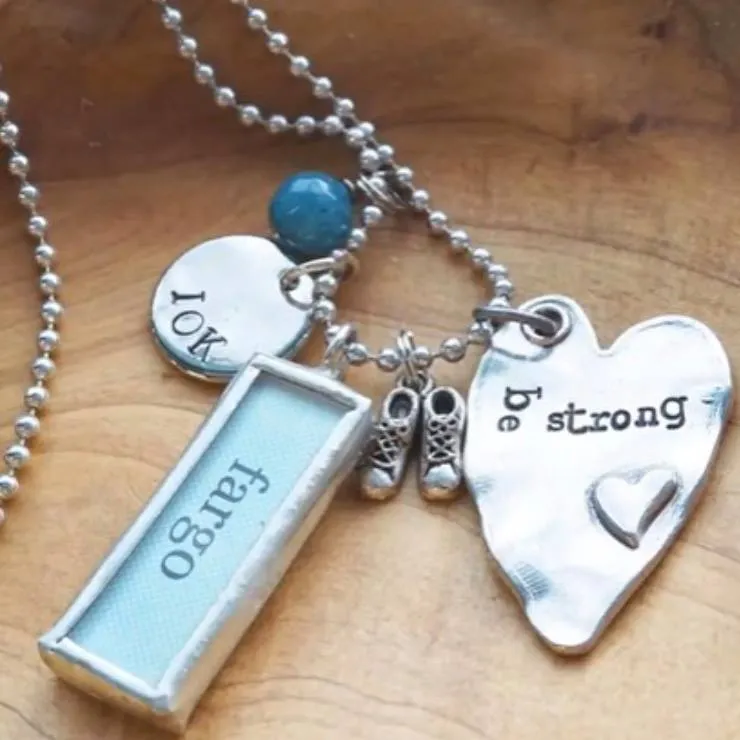 Small Open Heart - Gold Charm