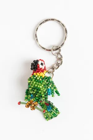 Small parrot - green with red head
