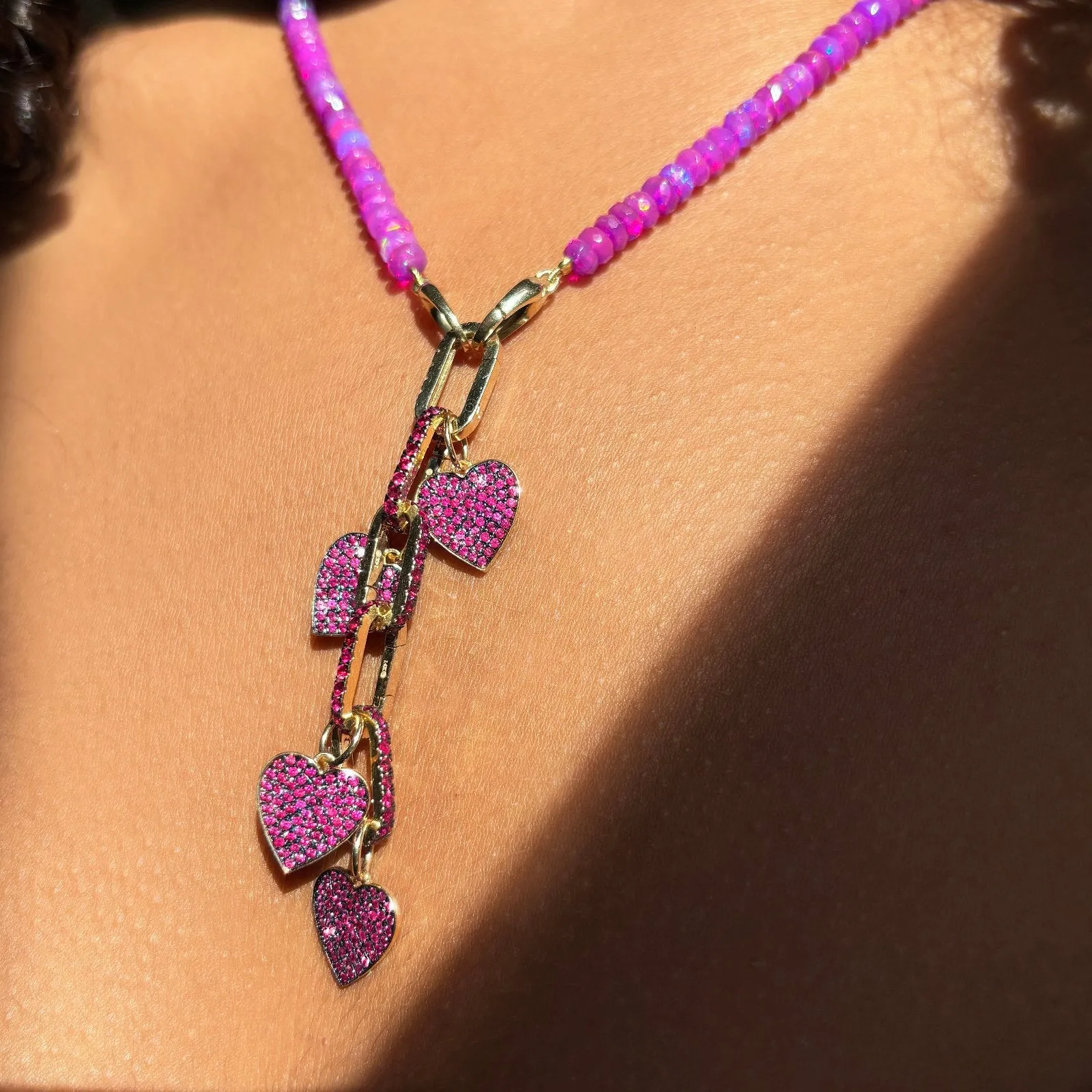Small Ruby Charm Lock