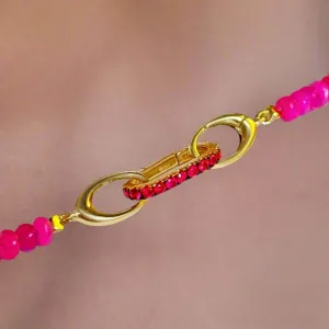 Small Ruby Charm Lock