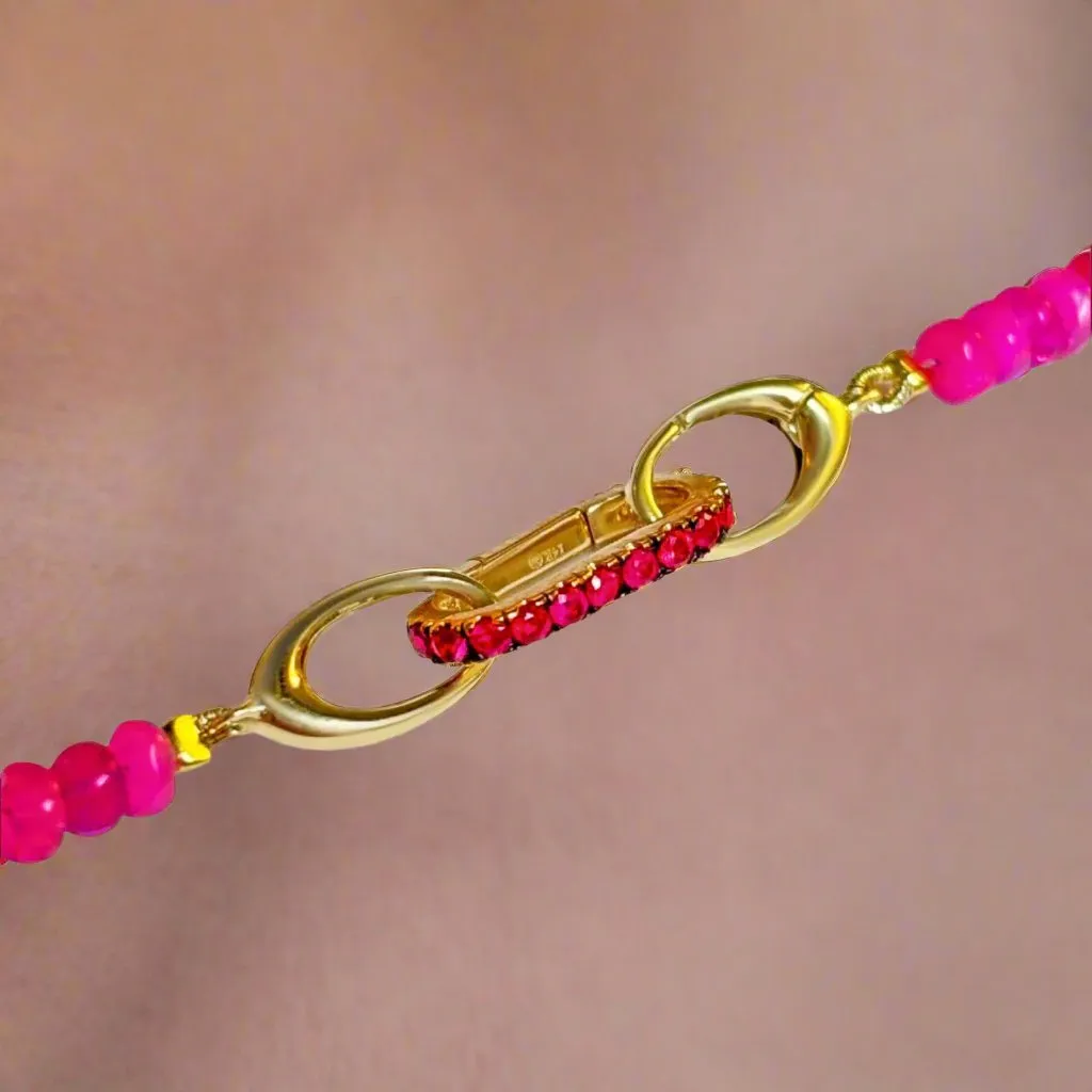Small Ruby Charm Lock