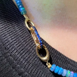 Small Sapphire Charm Lock