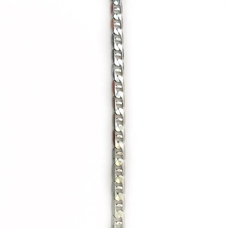 Small Silver Maritime Link Chain by the Inch (#3024)