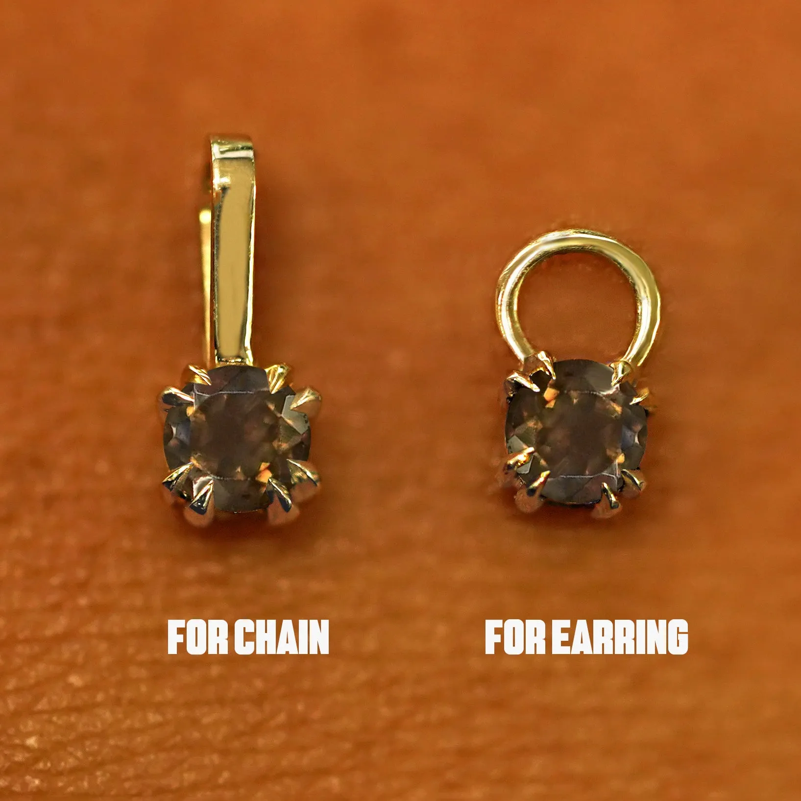 Smoky Quartz Charm