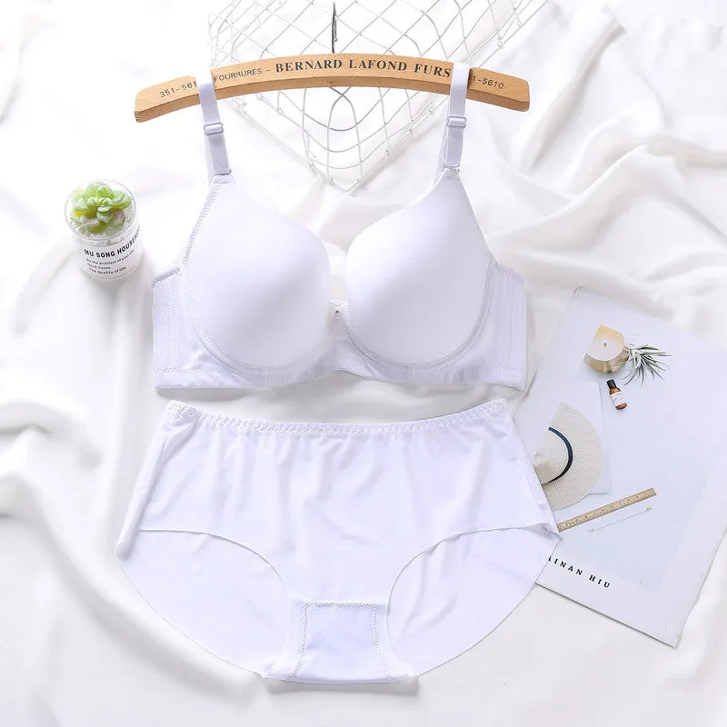 Smooth Non-marking Plus Size Bra Set