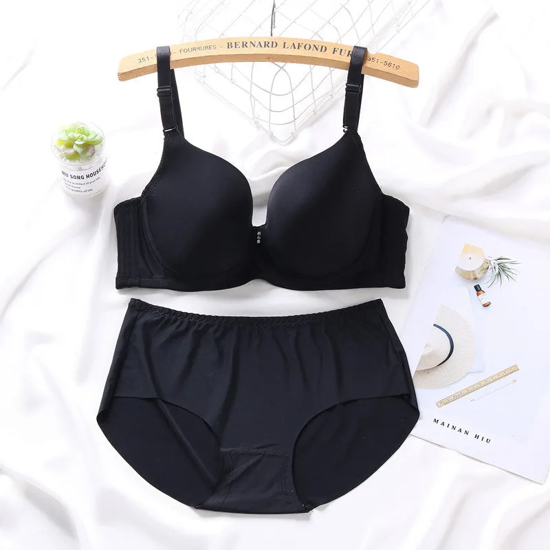 Smooth Non-marking Plus Size Bra Set