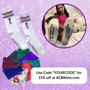 Sock gifts with fabric samples