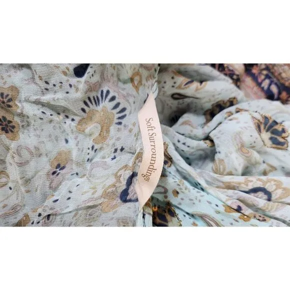 Soft Surroundings women's multicolored floral print cover-up cardigan one size