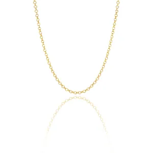Solid Round Cable Link Necklace