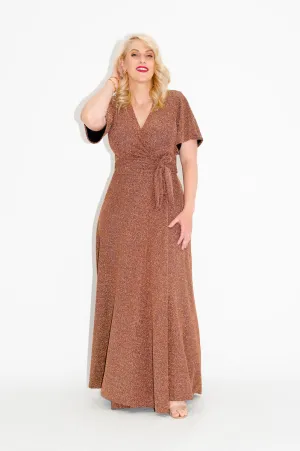 (Sparky) Copper - Wrap Dress