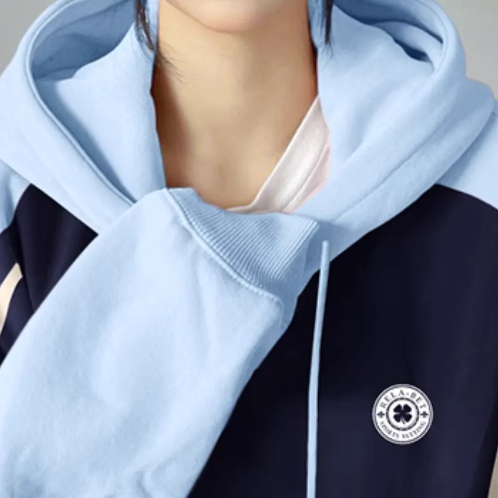 Sports Print Contrasting Colors Hoodie