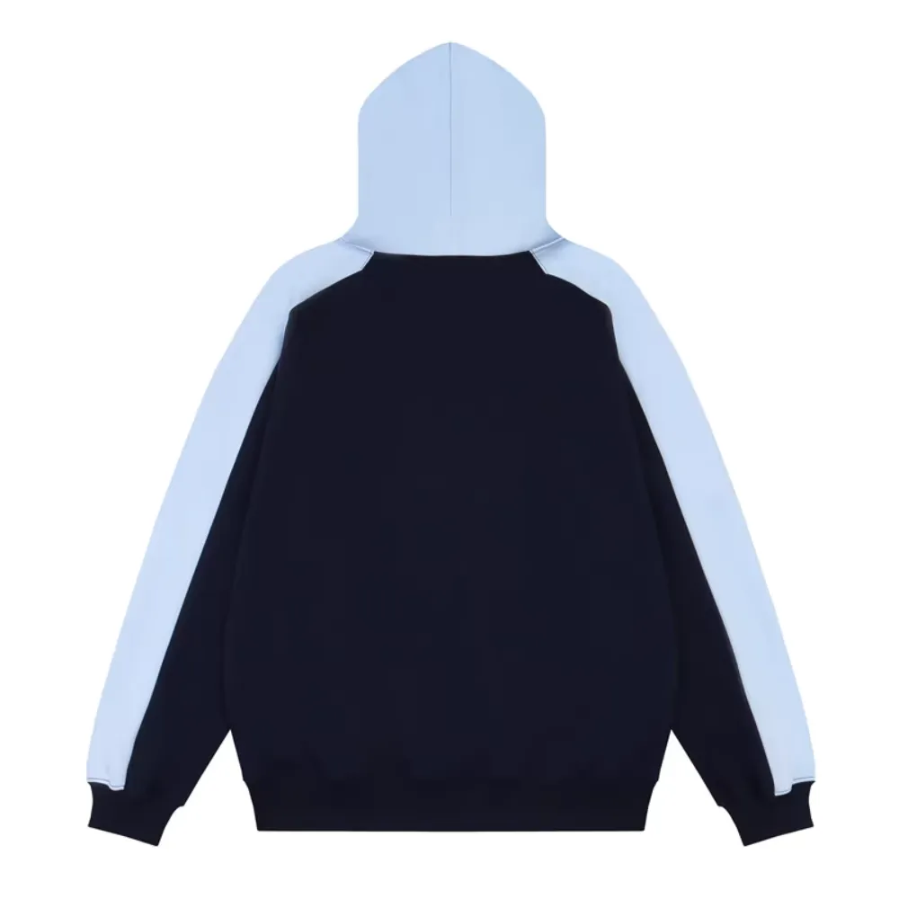 Sports Print Contrasting Colors Hoodie