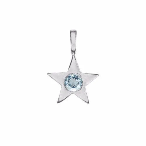 Star Birthstone Charm Necklace