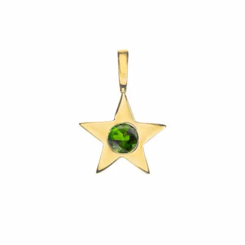 Star Birthstone Charm Necklace