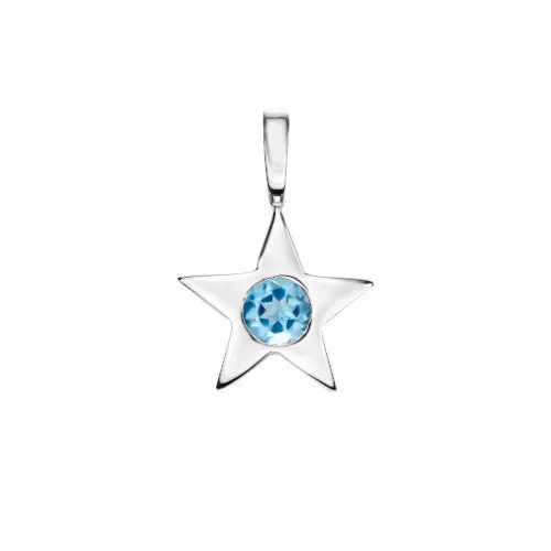 Star Birthstone Charm Necklace