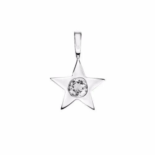 Star Birthstone Charm Necklace