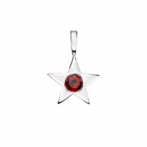 Star Birthstone Charm Necklace