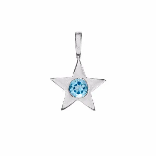 Star Birthstone Charm Necklace