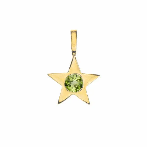 Star Birthstone Charm Necklace