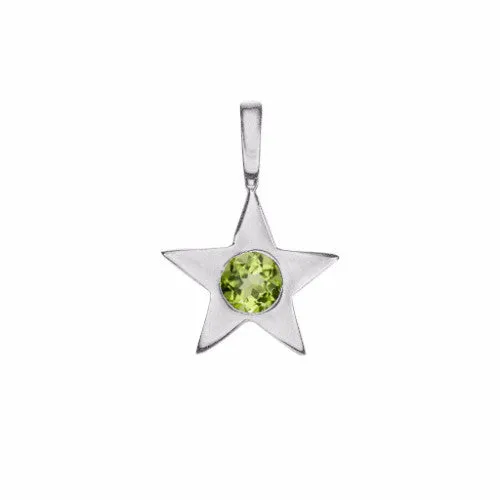 Star Birthstone Charm Necklace