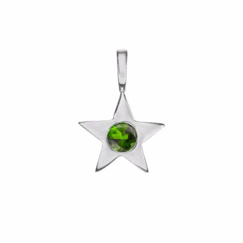 Star Birthstone Charm Necklace