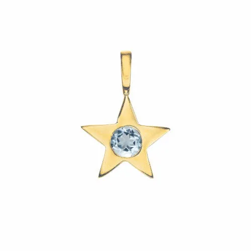 Star Birthstone Charm Necklace