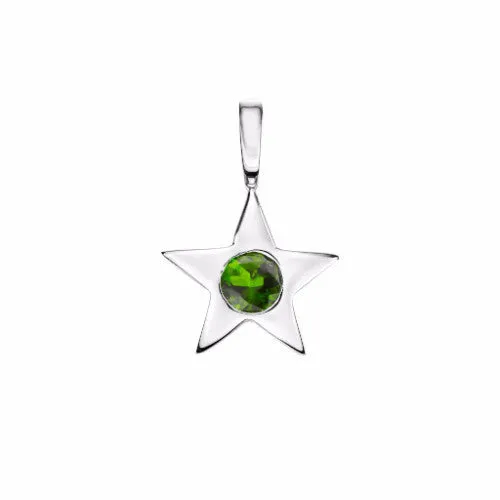 Star Birthstone Charm Necklace
