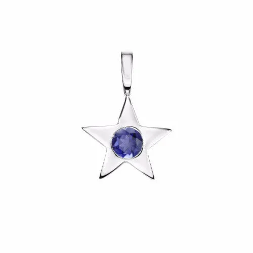 Star Birthstone Charm Necklace