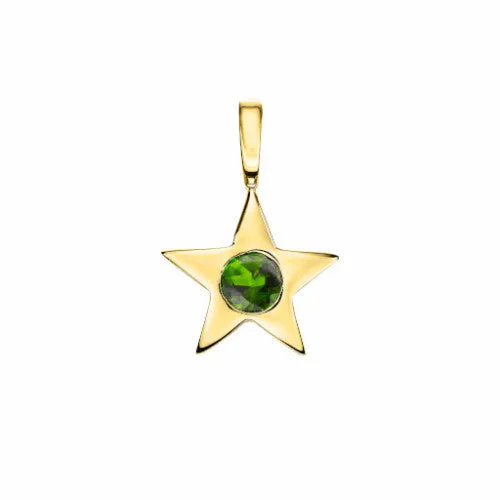Star Birthstone Charm Necklace