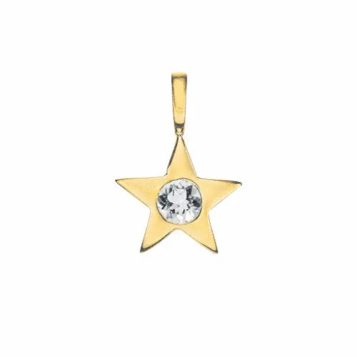 Star Birthstone Charm Necklace