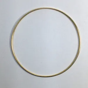 STEEL MACRAME RING GOLD 300MM 1PC
