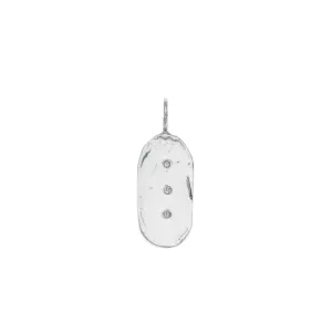 Sterling & Diamond Oblong Charm