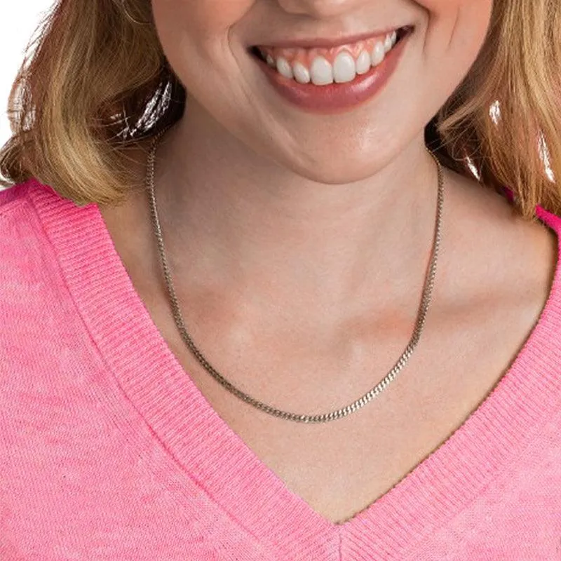 Sterling Silver 22" 3mm Curb Link Chain