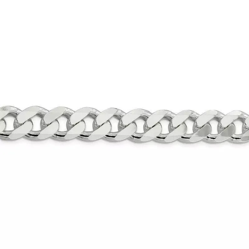 Sterling Silver Italian 22" 12.9mm Men's Curb Link Chain