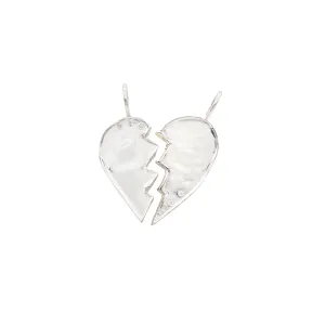 Sterling w/ Diamonds Friendship Heart Charm