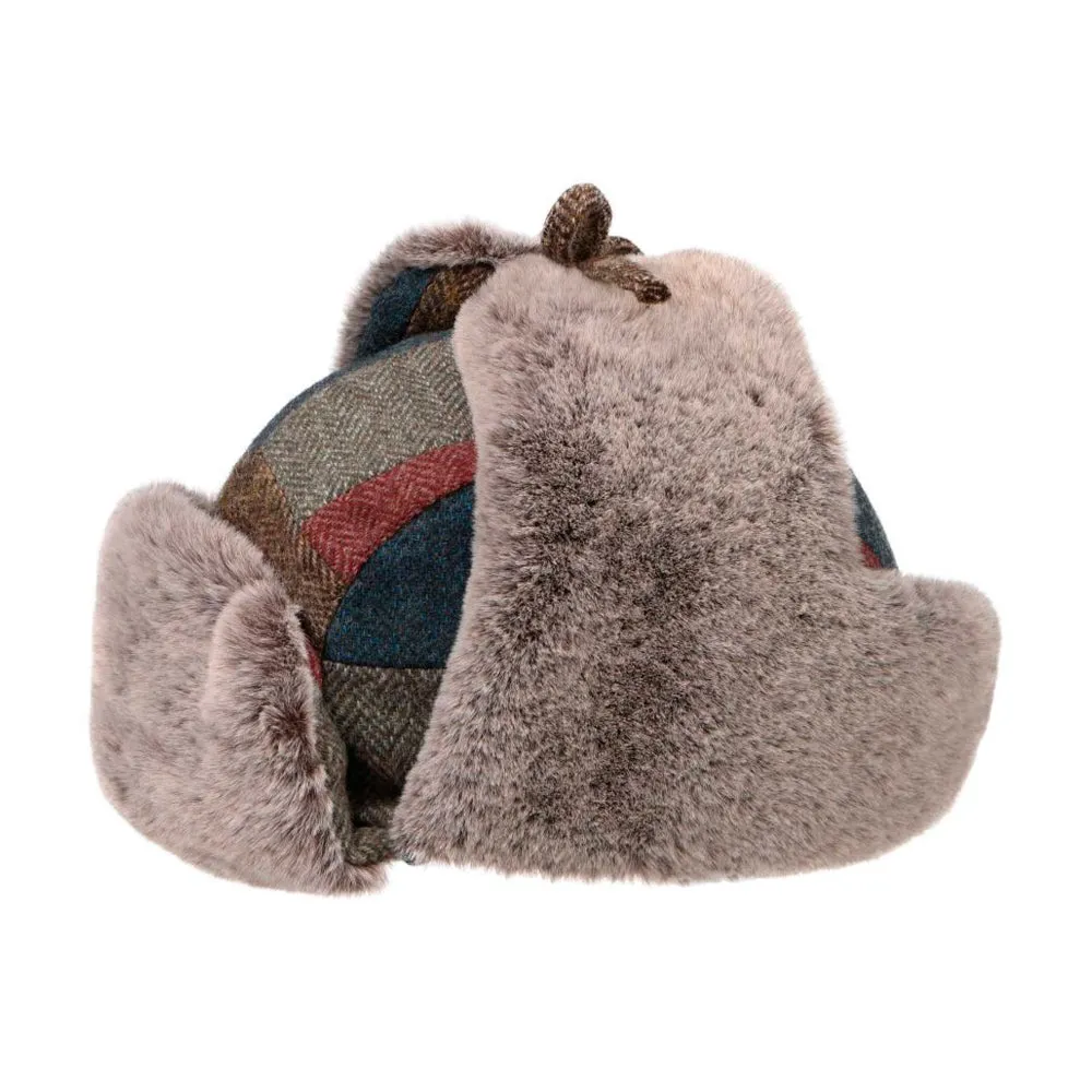 Stetson - Farson Wool Patchwork Aviator Hat - Beanie - Mixed Colours