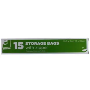 Storage Bags With Zipper 15pk